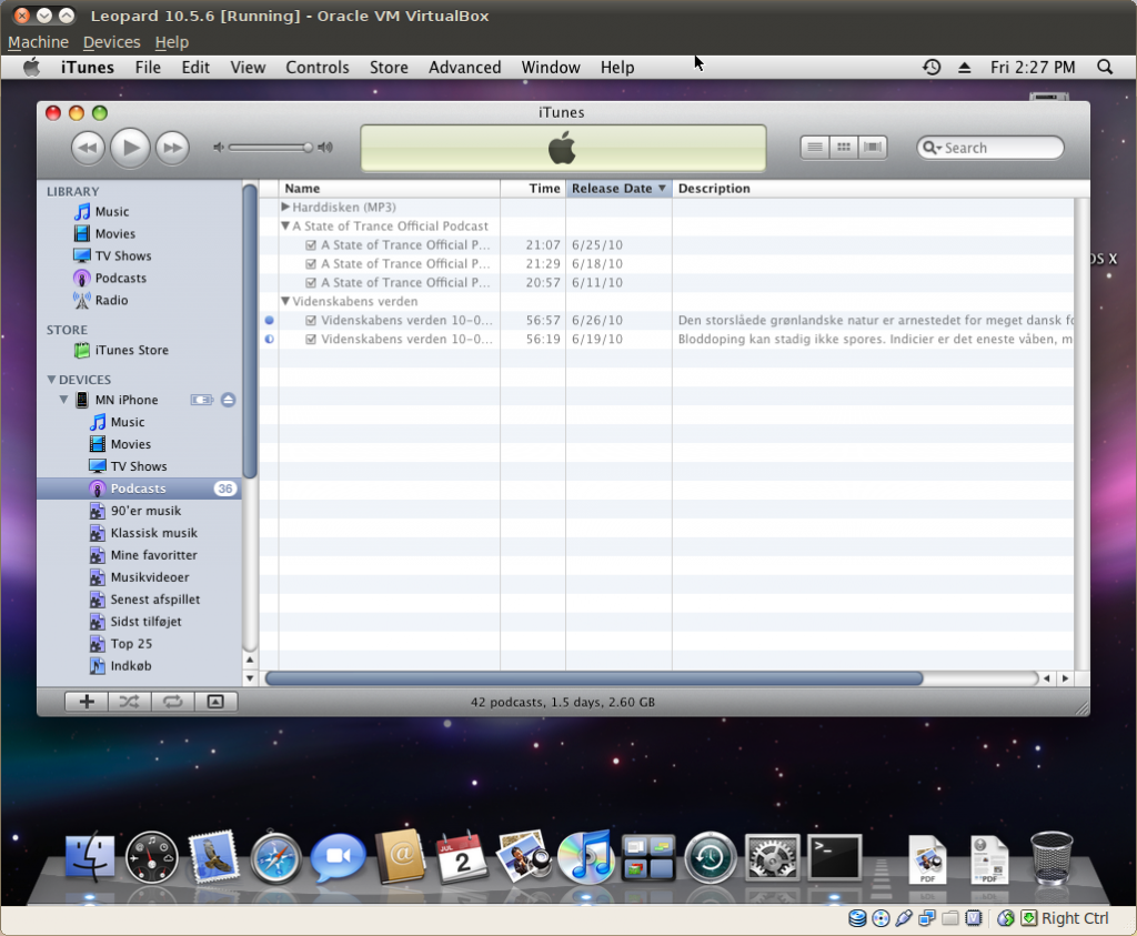iTunes detecting iPhone.